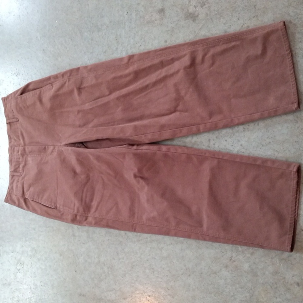 Aritzia Wilfred Free Brown Hi Rise Wide Leg Pants Women's 10